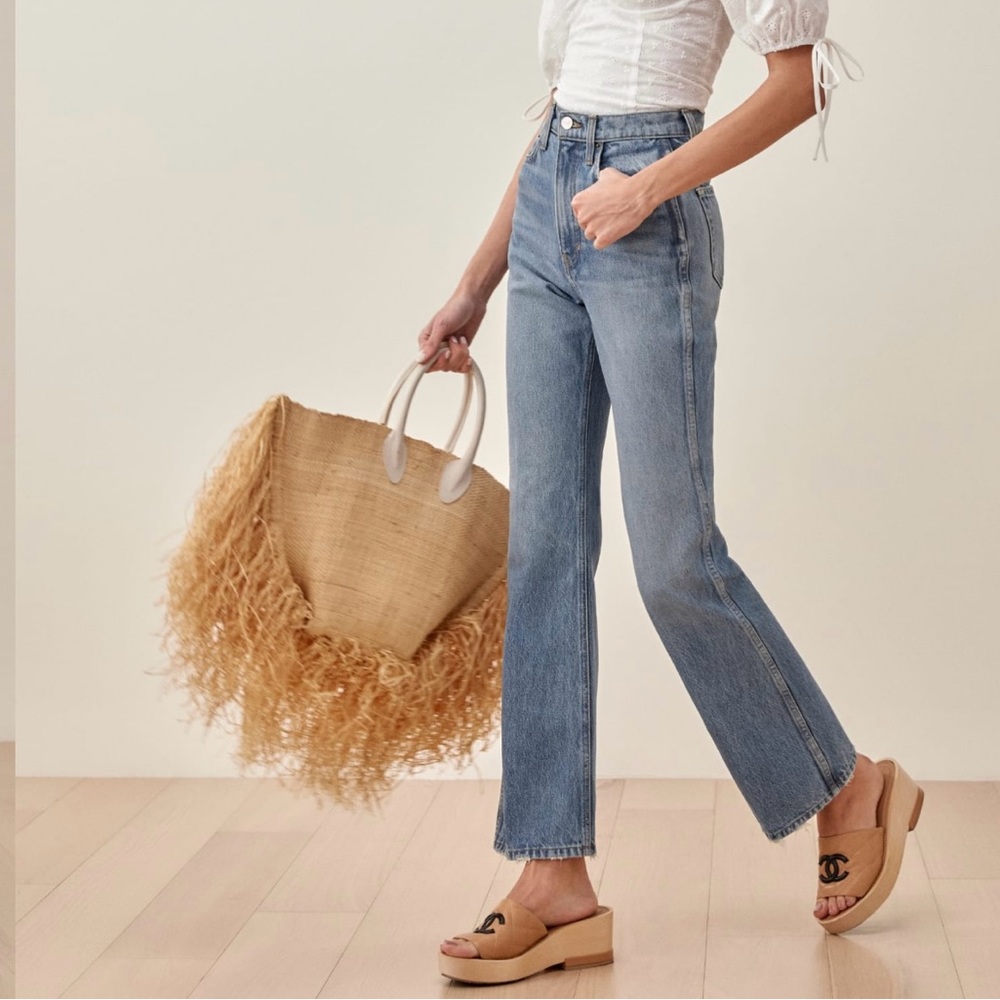 Reformation Georgia Retro High Rise Flare Jeans